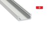 Profil LUMINES D - LED Oberflächenprofil Aluminium