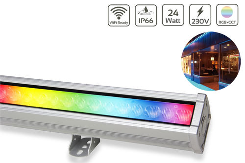 MiBoxer 24W RGB+CCT LED Wallwasher WiFi Fassadenstrahler 230V IP66 RL1-24