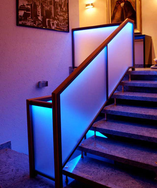 LED Geländer Beleuchtung farbig in RGBW